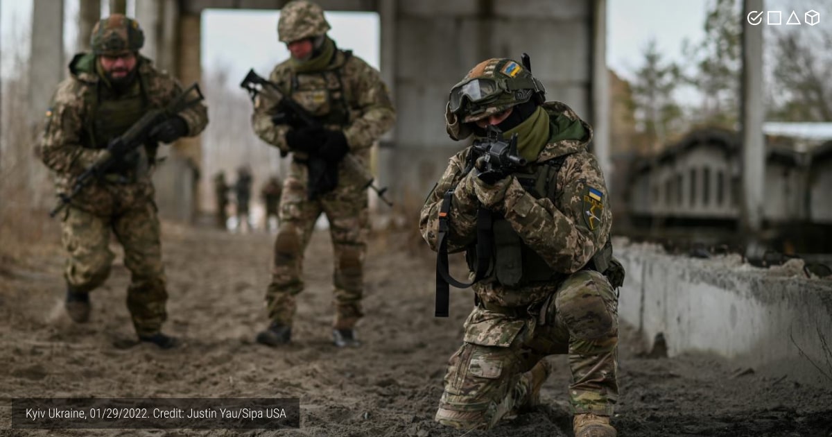 The battlefield of war in Ukraine