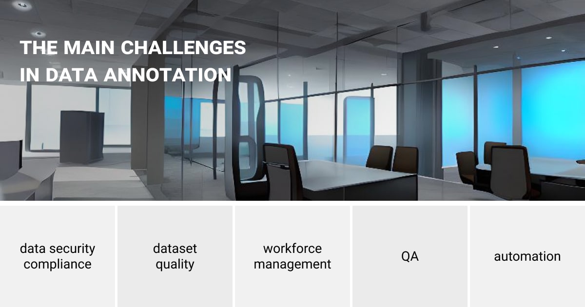 The main challenges in data annotatione