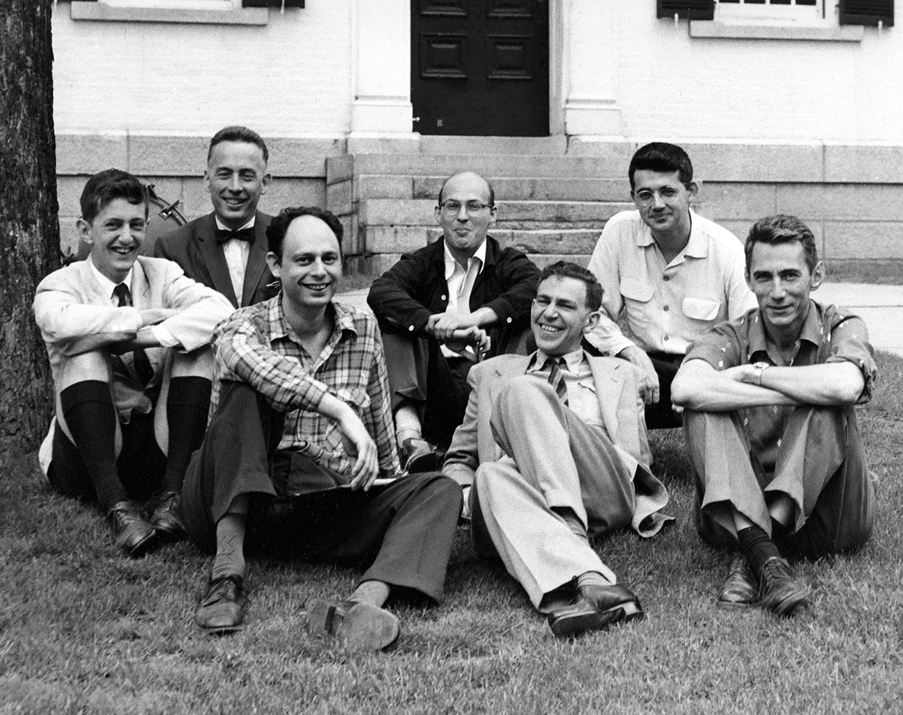 Marvin Minsky, Claude Shannon, Ray Solomonoff and other scientists at the Dartmouth Summer Research Project on Artificial Intelligence (1955)