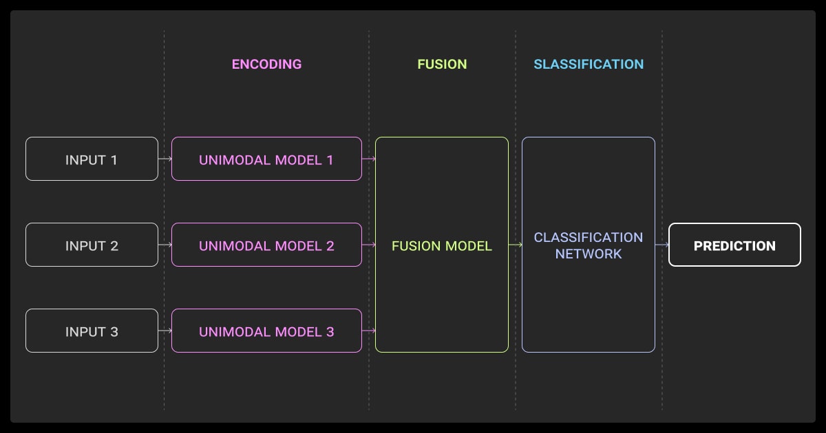 General workflow of a multimodal model