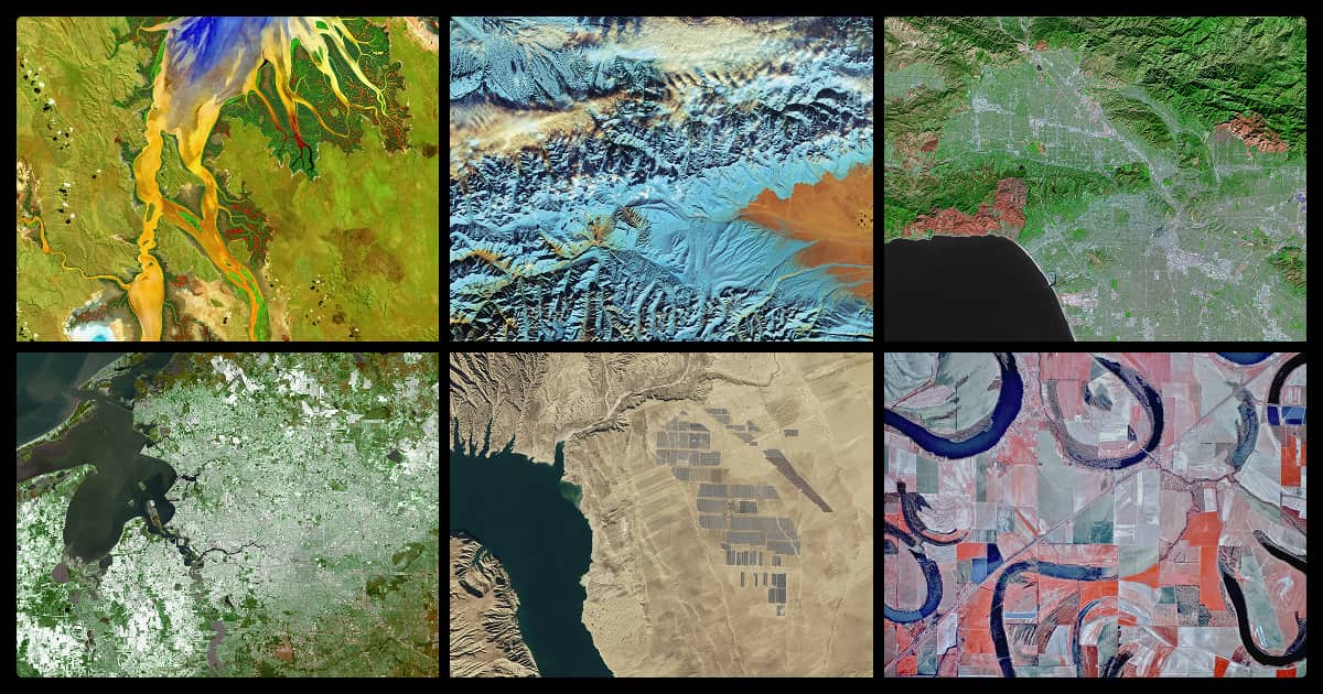 Examples of satellite imagery data