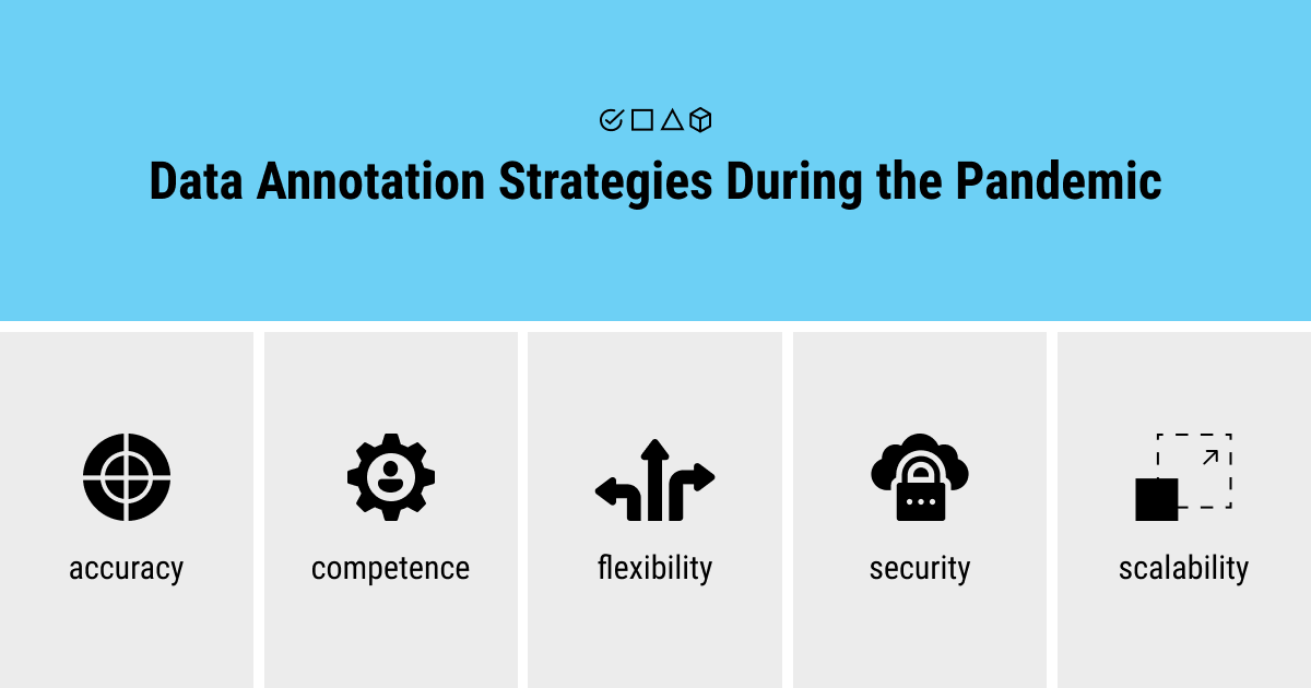 Data annotation strategies during the pandemic