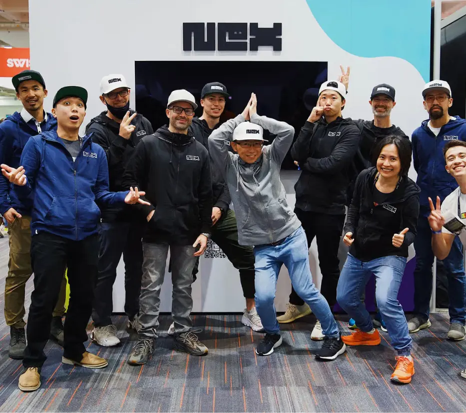 Nex team at a company event