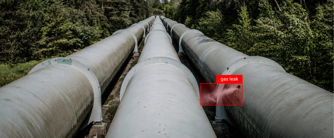 Oil and gas pipeline monitoring for leak and damage detection