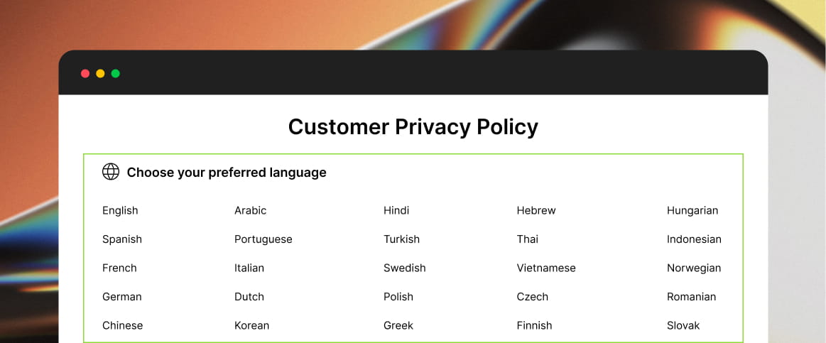 Multilingual AI policy enforcement for trust and safety