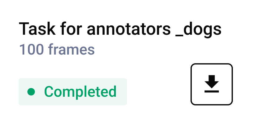 Download your completed annotations