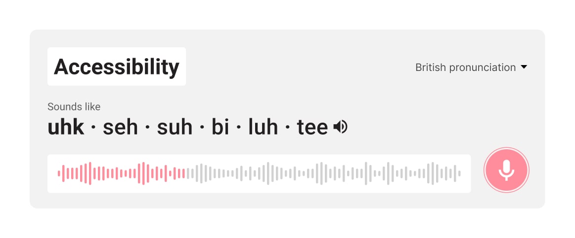 Audio labeling for language learning app