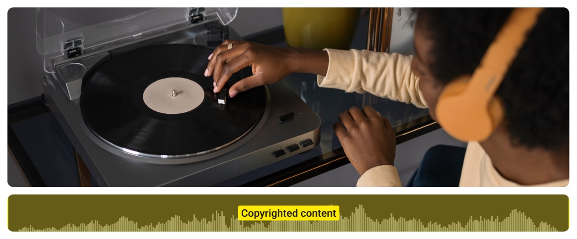 audio moderation of copyrighted content