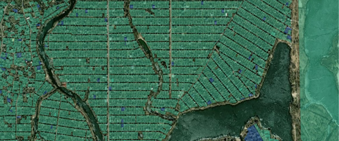 Example of land use and land cover classification using land parcel labeling